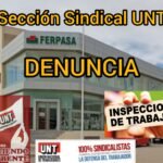 Denuncia presentada por el Sindicato UNT contra FERPASA BCS Distribución por incumplimiento del convenio colectivo