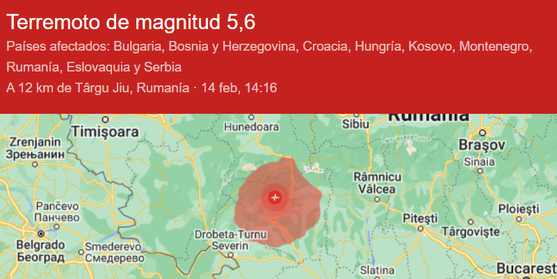 En este momento estás viendo Dos terremotos se han registrado en una zona de Rumanía