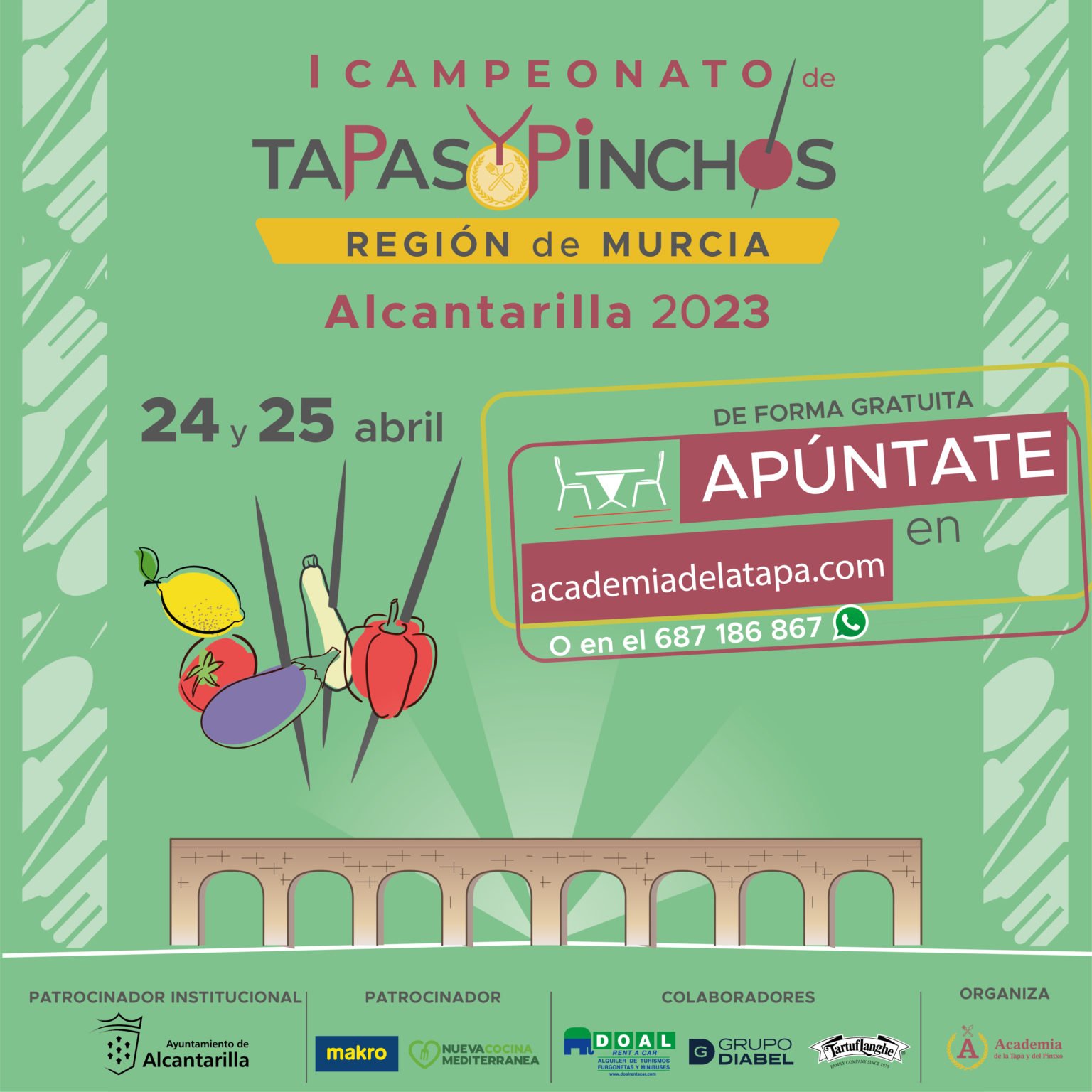 En este momento estás viendo Alcantarilla acoge el Campeonato Regional de Tapas y Pinchos que se celebra durante el mes de abril