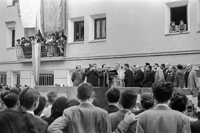 Acto de bendición del Grupo de Viviendas José Solís. 18-10-1955.Foto: Ángel Cano Molina