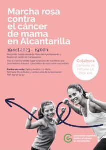 Lee más sobre el artículo Alcantarilla se suma a la lucha contra el cáncer de mama con la marcha solidaria y el lazo rosa en el Ayuntamiento