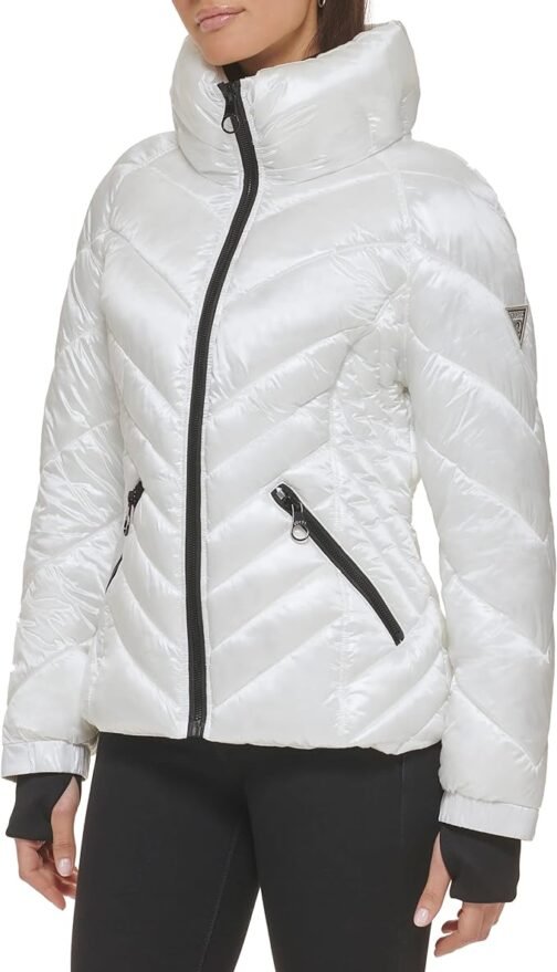 Guess Abrigo Softshell con Cinturón Y Capucha Mujer - Imagen 4