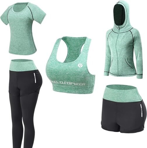 Conjunto de Yoga de 5 Prendas Gym y Fitness ¡Por 43,99€!